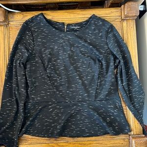 Black long sleeve banana republic top